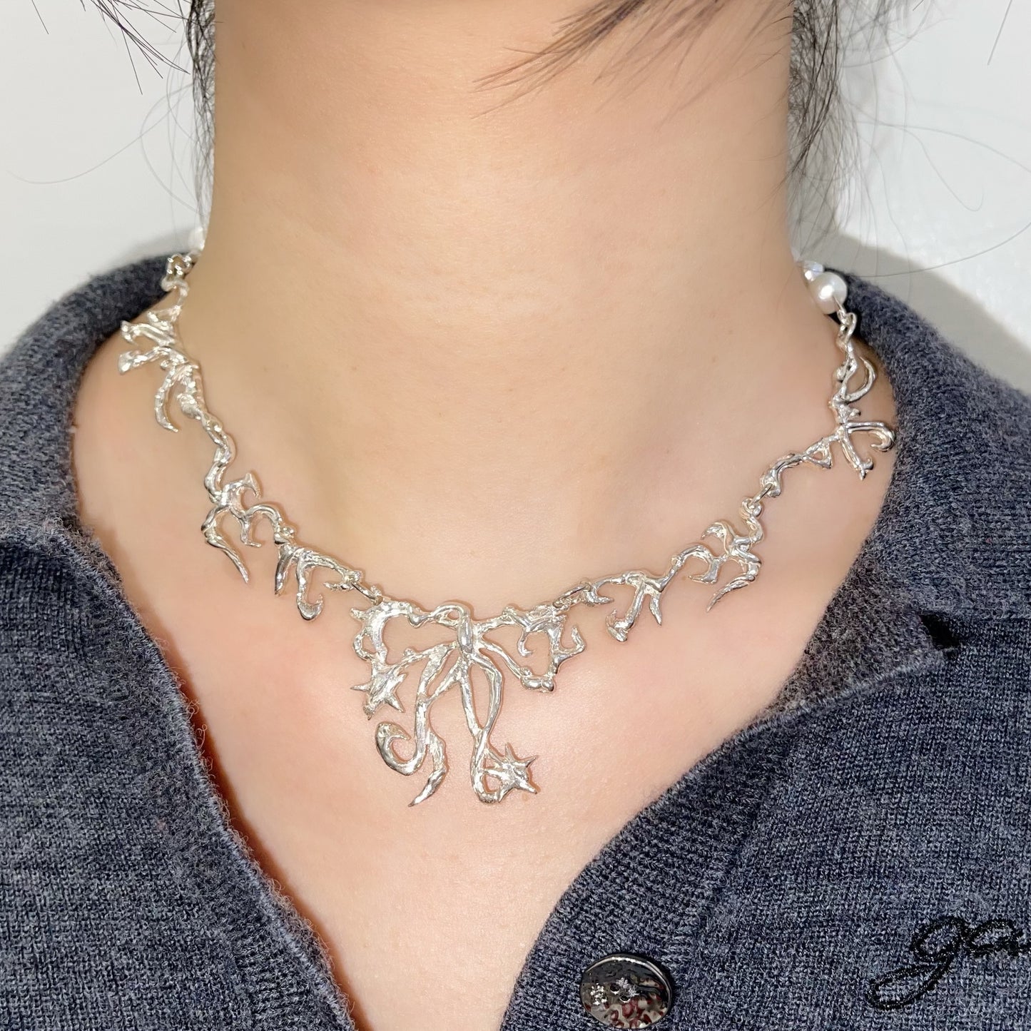 Definition of Divine / Silver / リボンネックレス | シープ / SHEEP