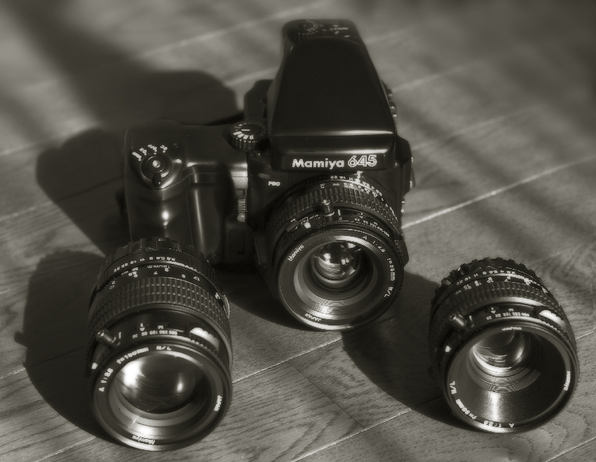 MAMIYA 645 一眼レフ望遠レンズセットmont-bell モンベル