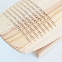 あしふみ健幸ライフ 無垢木溝入りタイプ(42cm) 足裏刺激が心地よい