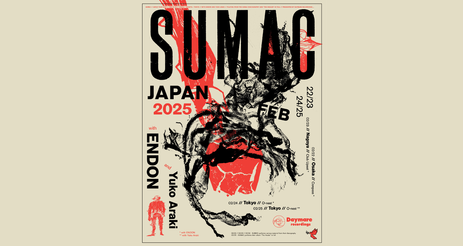 SUMAC Japan Tour 2025【DAY2】 | Spotify O-EAST・O-WEST・O-Crest・O