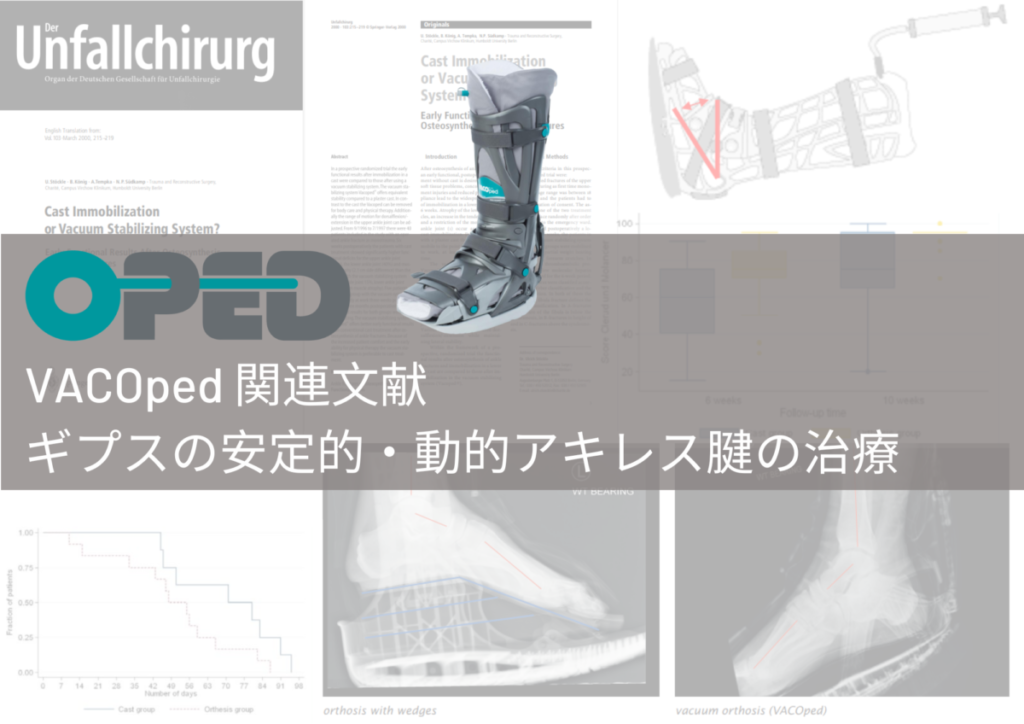 資料】OPED VACOped関連文献 ギプスの安定的・動的アキレス腱の治療