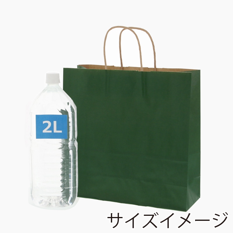 HEIKO 紙袋 25チャームバッグ 25CB 3才 未晒 グリーンC 50枚/袋