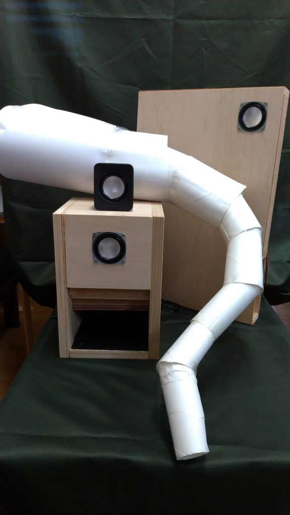 長岡鉄男先生のD-16バックロードホーンをダイソーサイズにまで縮小した