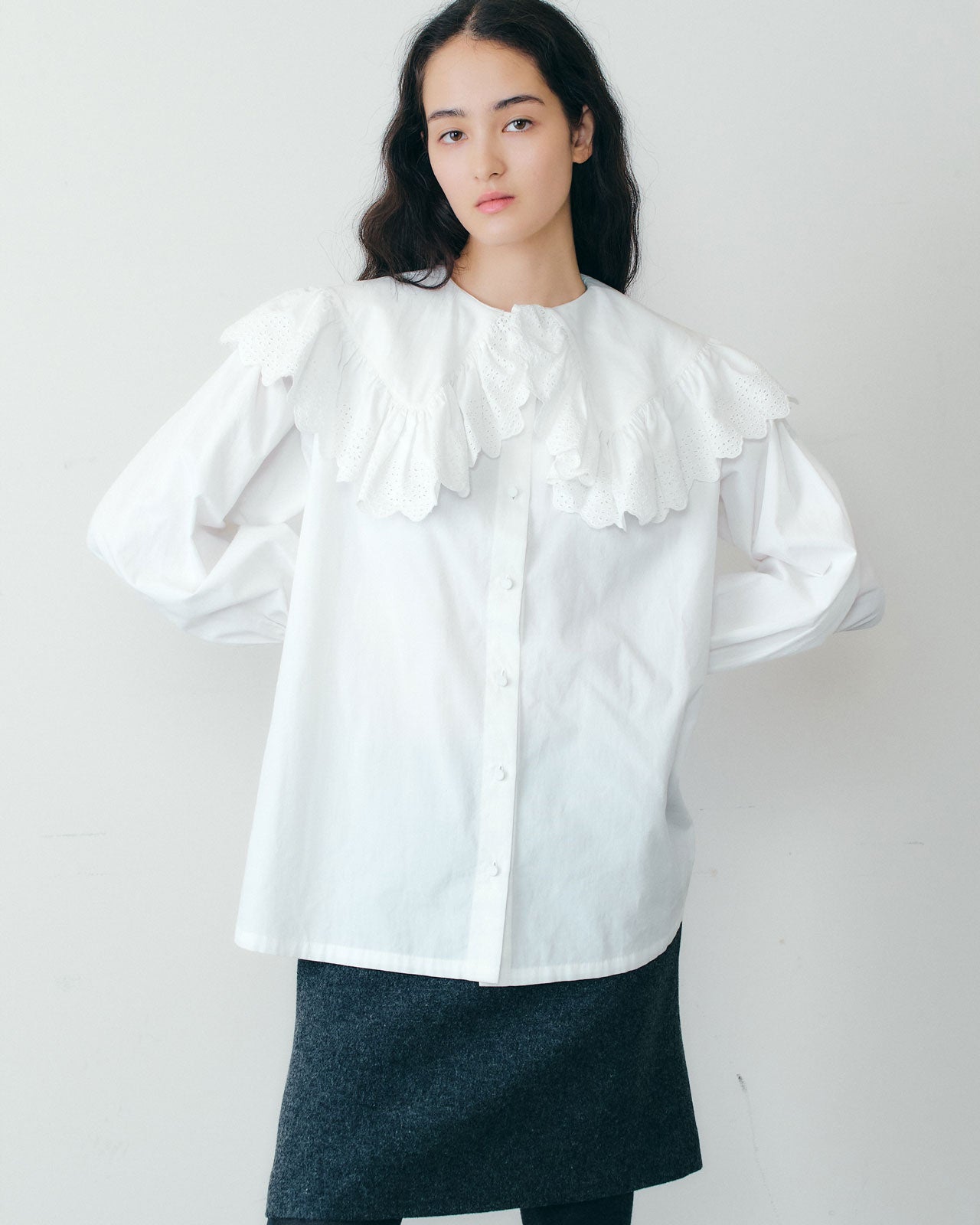 LACE COLLAR BLOUSE – Shinzone
