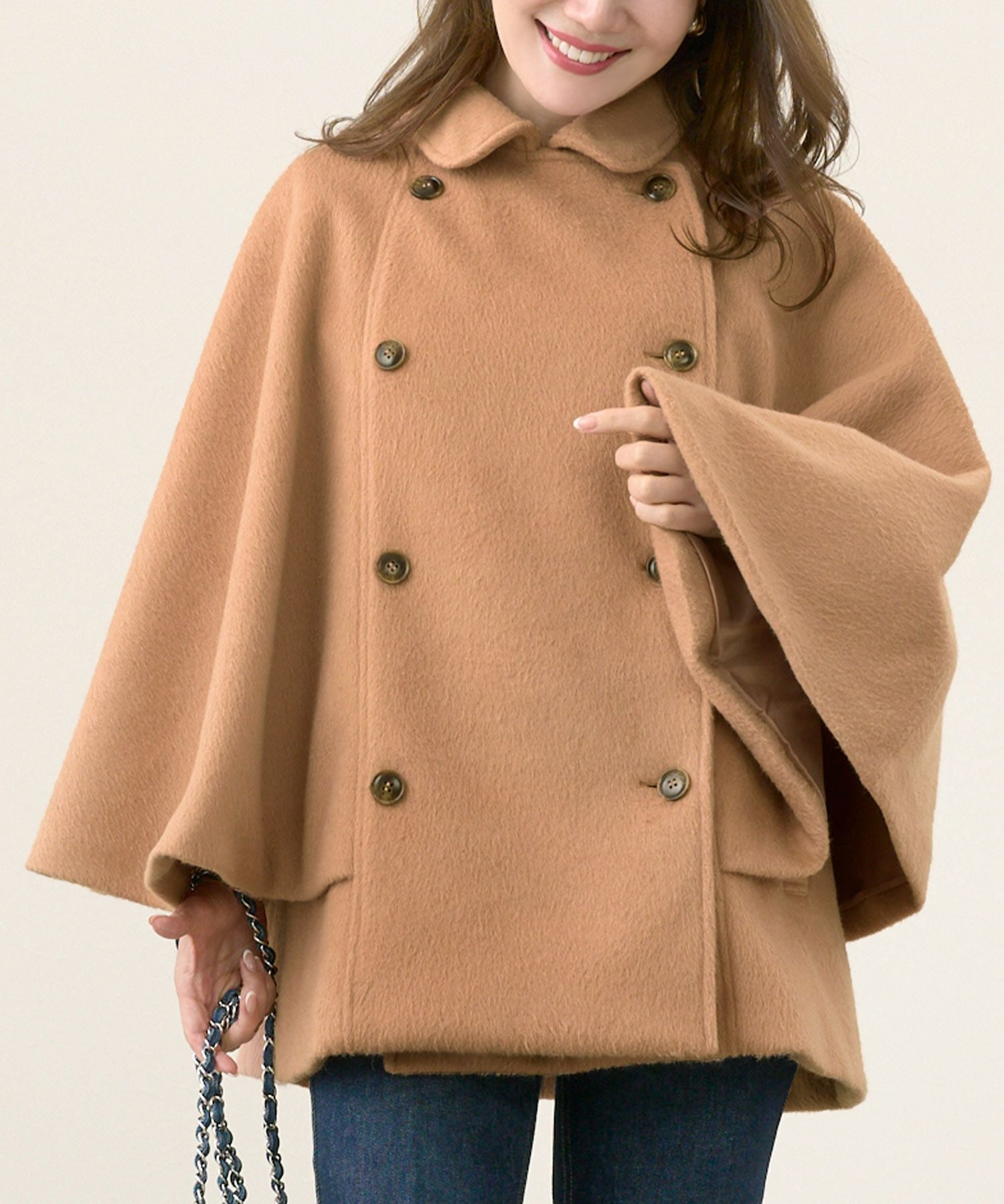 OUTLET-SALE ケープ コート Liala×PG 全2色｜lpg141-1846【1