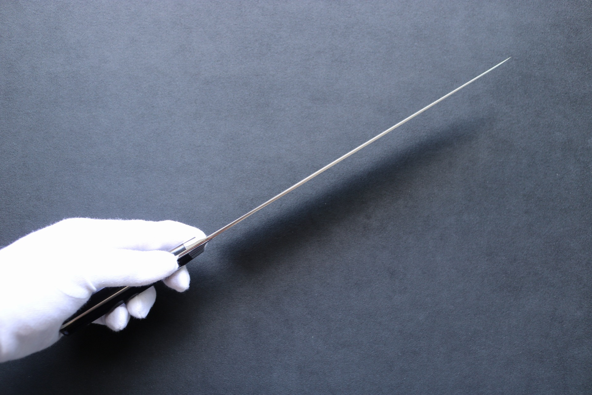 高村刃物製作所 筋引「打雲」鍛造粉末不錆鋼ダマスカス共鍔 270mm