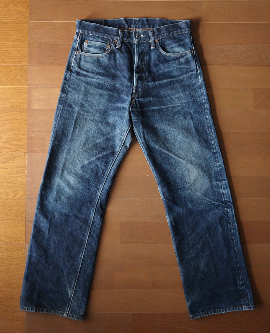 ドゥニーム XXタイプ2（SHINS期）の色落ち - 濃いインディゴは他には