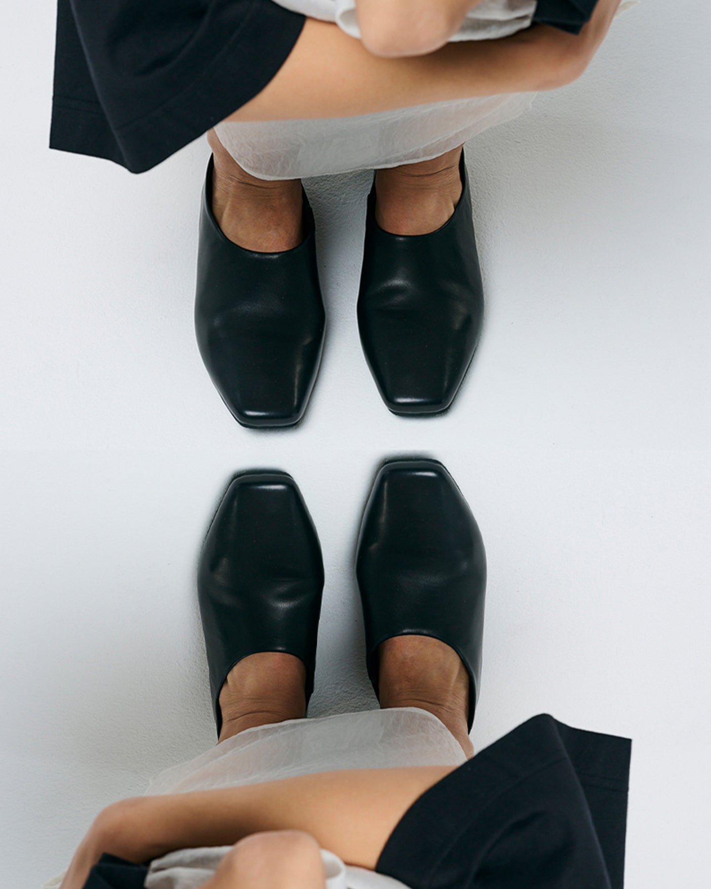 MM TIGHT SQUARE SLIPON / BLACK – SHISEI