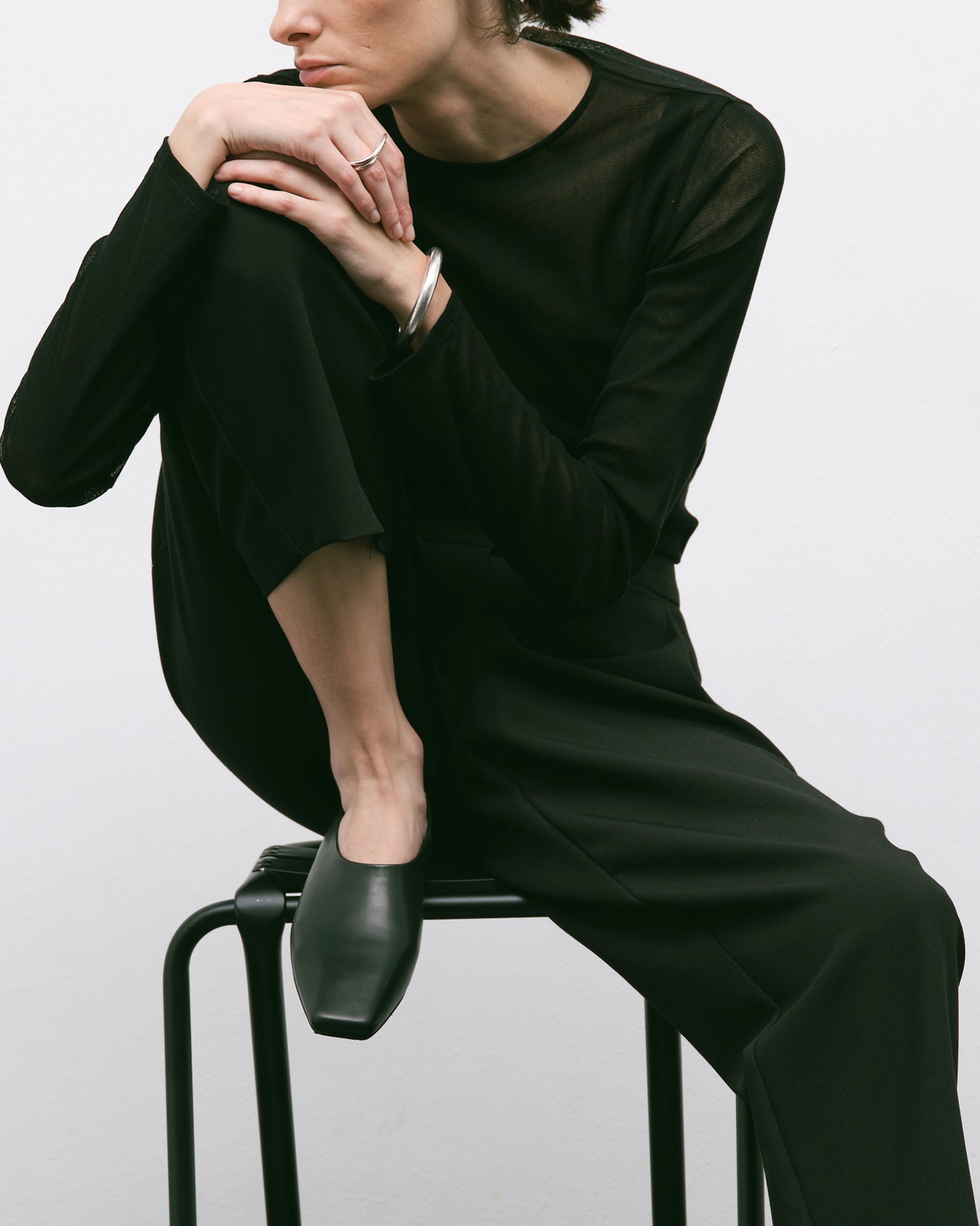 MM TIGHT SQUARE SLIPON / BLACK – SHISEI