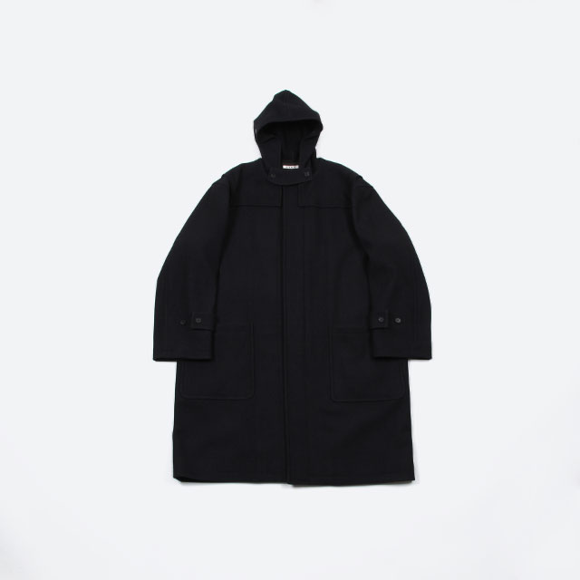 AURALEE WOOL SILK MELTON DUFFLE COAT [A9AC02SN]