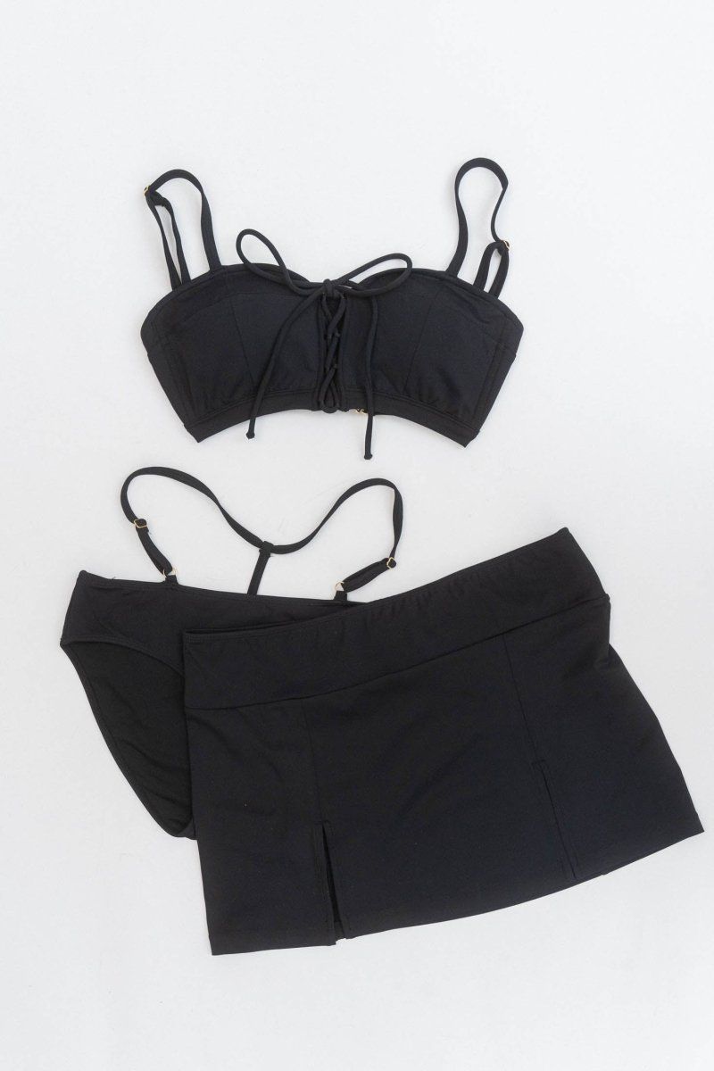 Knuth Marf - slit skirt swim wear / スリットスカートスイムウェア