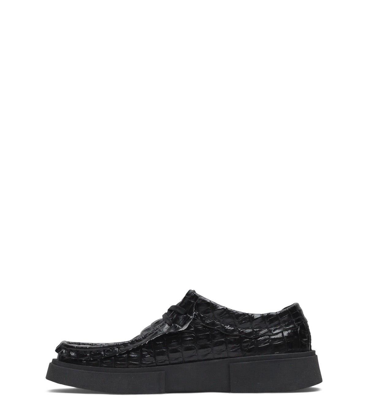 Clarks x Martine Rose Women's Cur Torview Black Leather | SOMEWHERE®