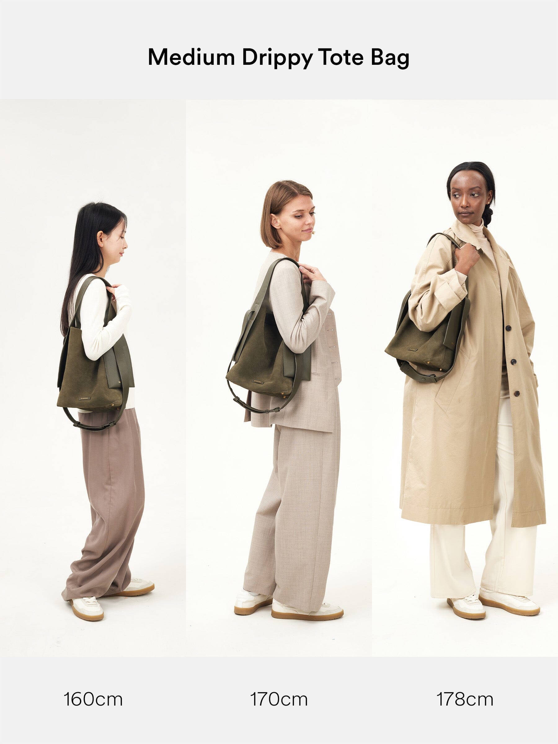 Medium Suede Tote Bag | Drippy Tote with Detachable Strap – Songmont