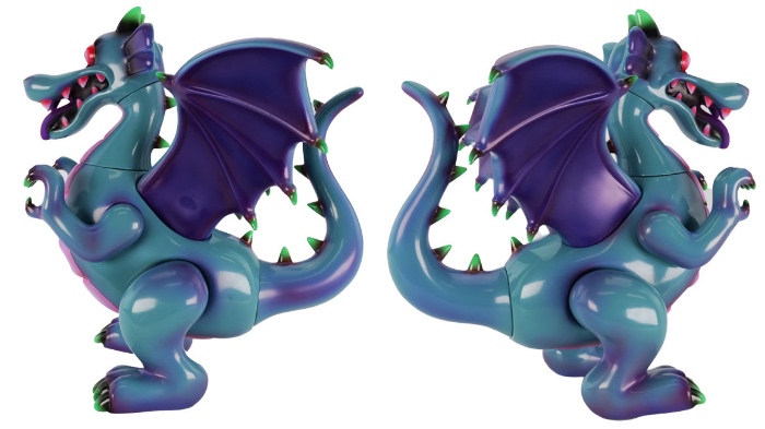 イラストレーター・山崎若菜氏のアートピース「ドラゴン&魔法使い