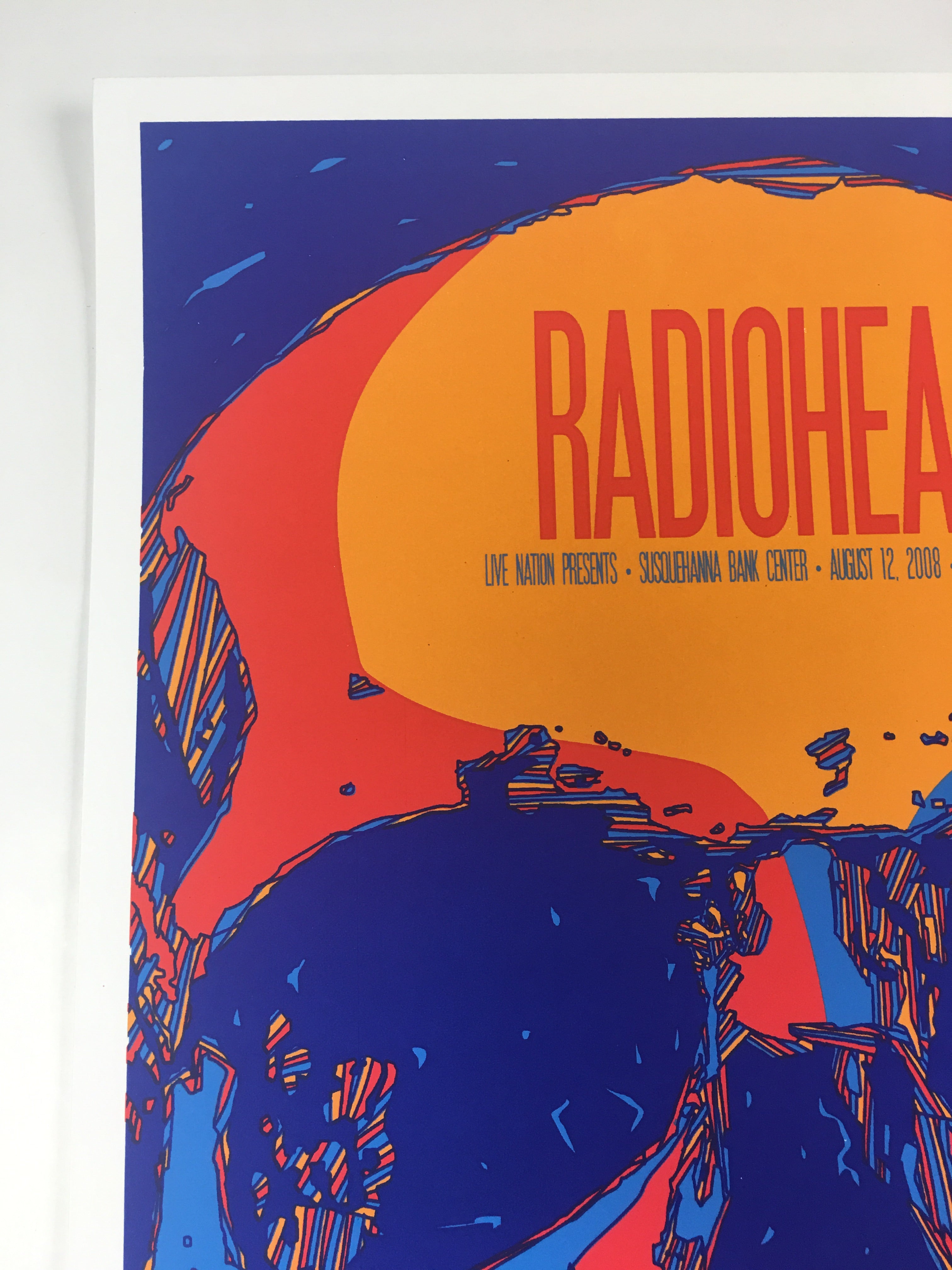 Radiohead - 2008 Todd Slater Poster Camden, NJ Susquehanna Bank