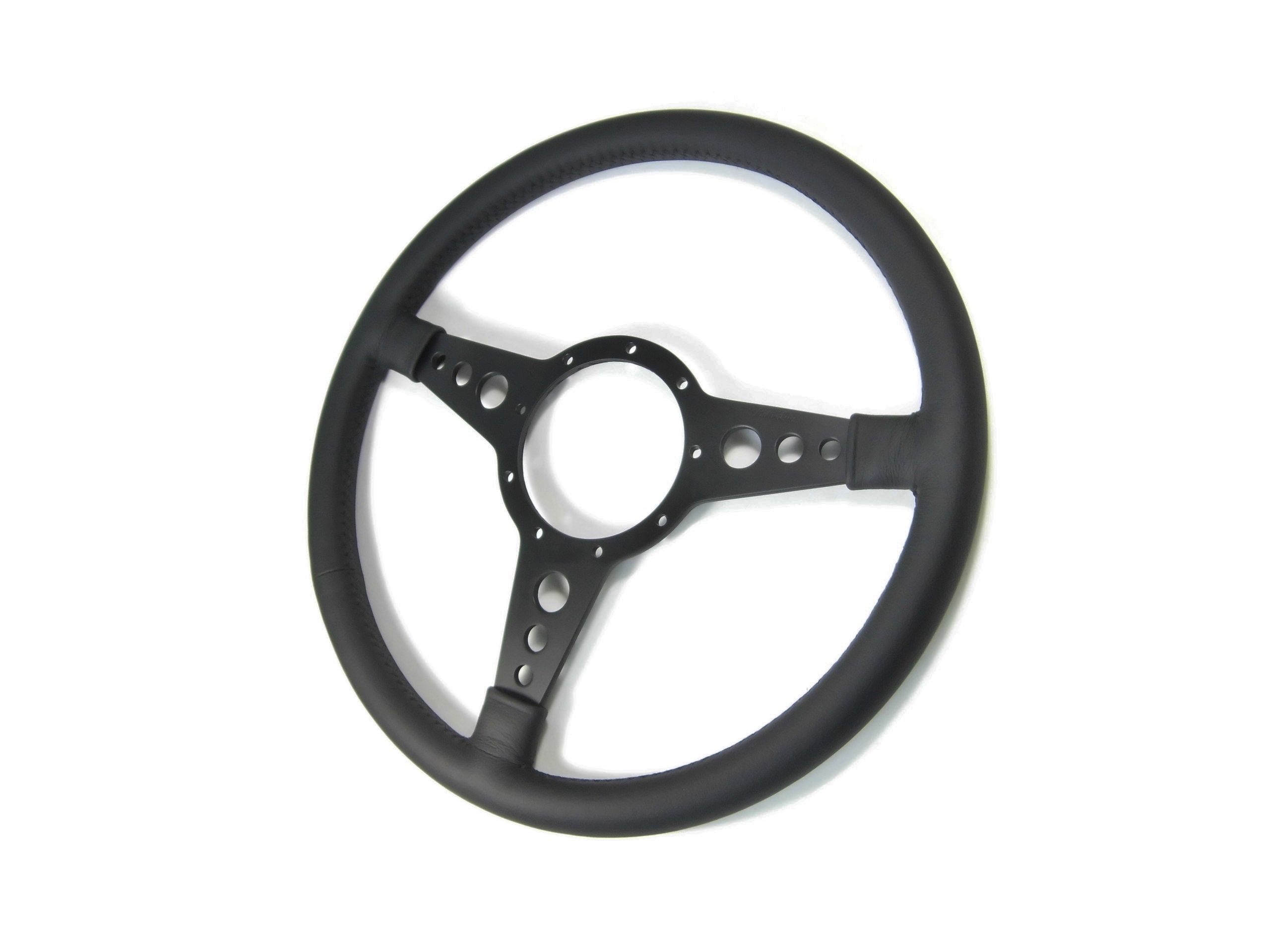 モトリタ レザーステアリング（14”フラット/ブラックスポーク