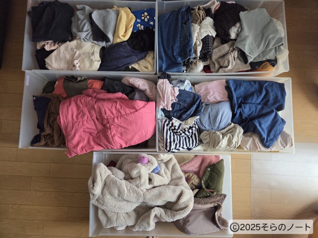 断捨離の記録】子ども服、自分の服 - そらのノート