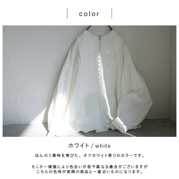 me］私のくるみ釦ブラウス | soulberry