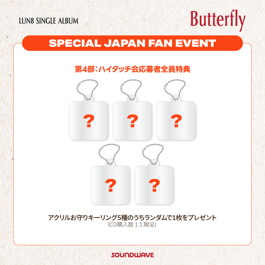イベント応募権利付き】LUN8 SINGLE ALBUM 『Butterfly』 ( PLVE ver