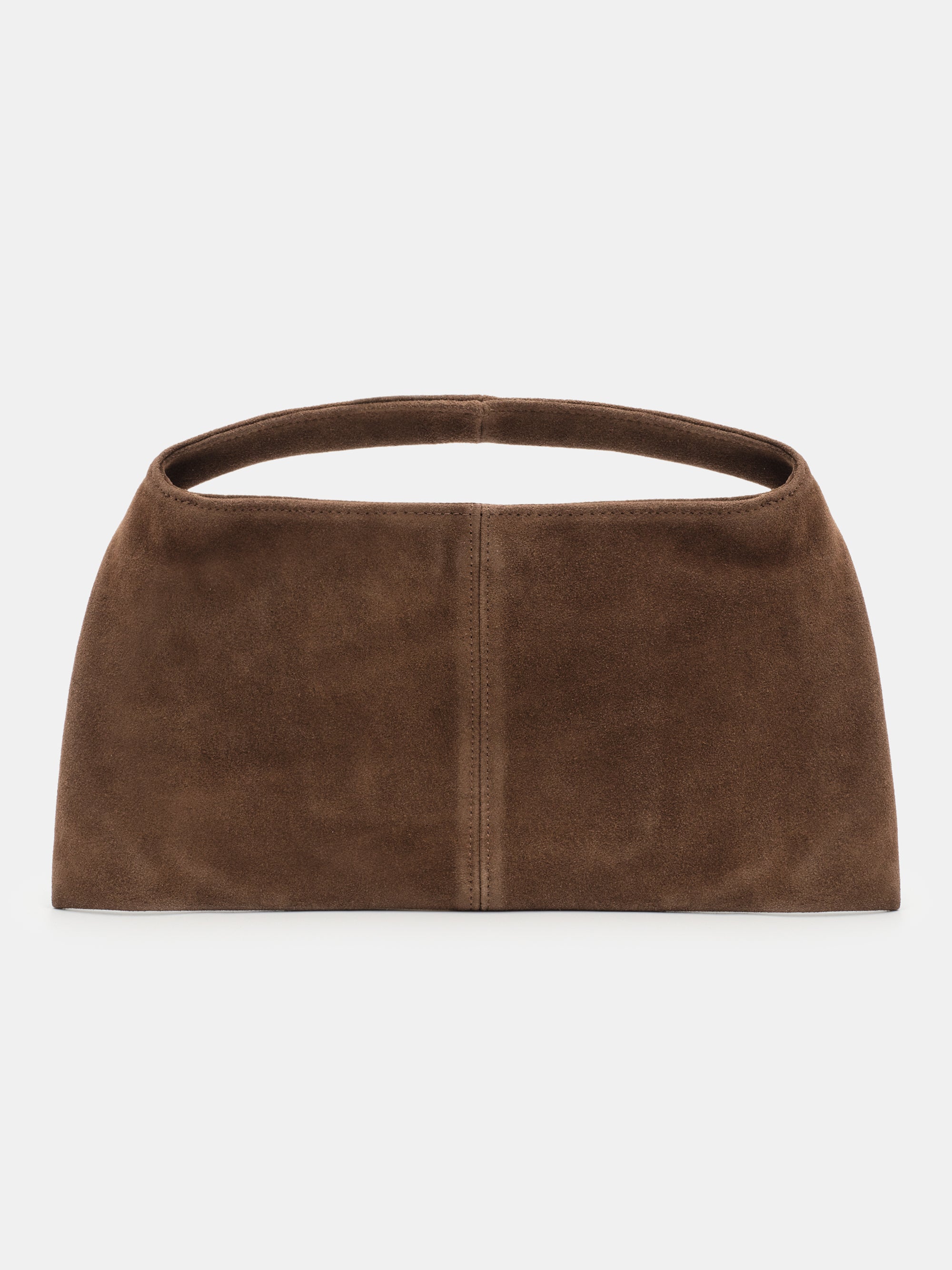 Suede Handle Bag, Chocolate – SourceUnknown