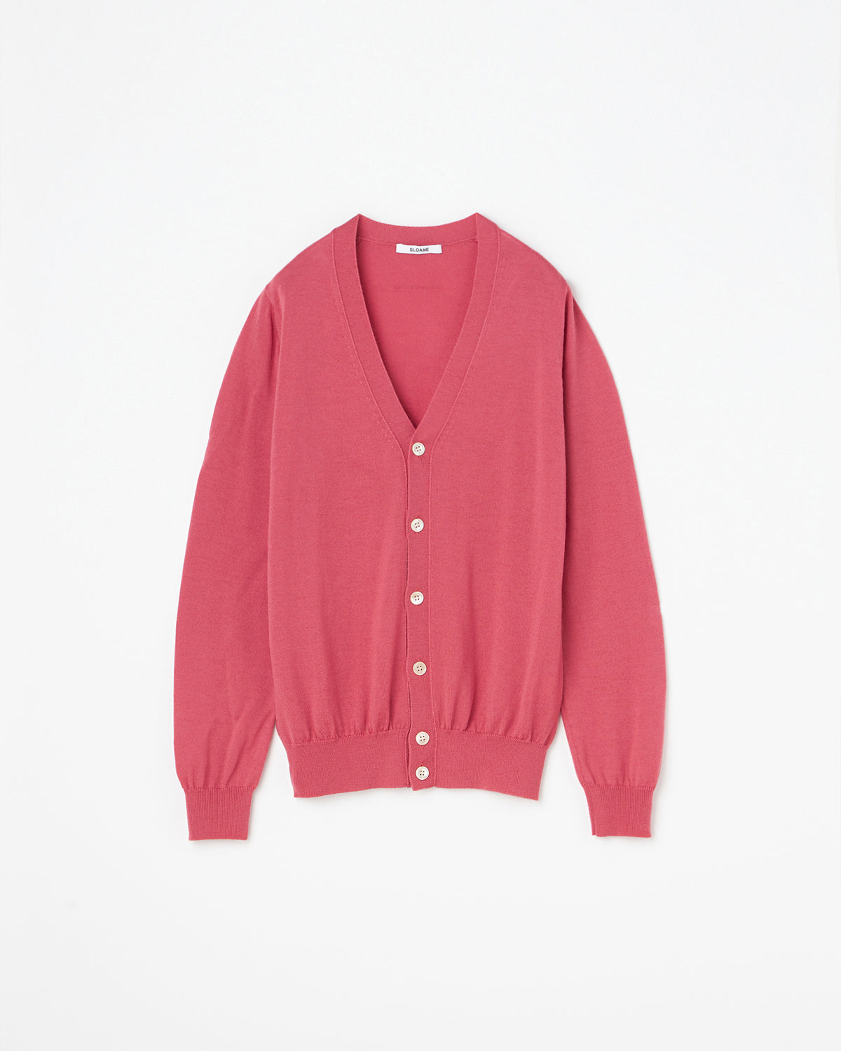 UNISEX】14G天竺 エクストラファインメリノウール Vネックカーディガン