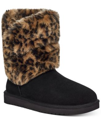 Koolaburra By UGG Women's Dezi Cheetah-Print Booties - Macy's