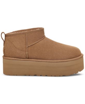 UGG® Women's Classic Ultra Mini Platform Booties - Macy's