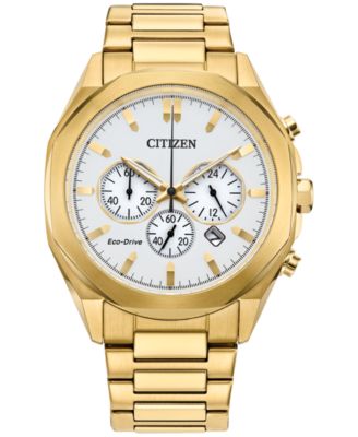 Citizen Eco-Drive Men's Chronograph Gold-Tone Stainless Steel