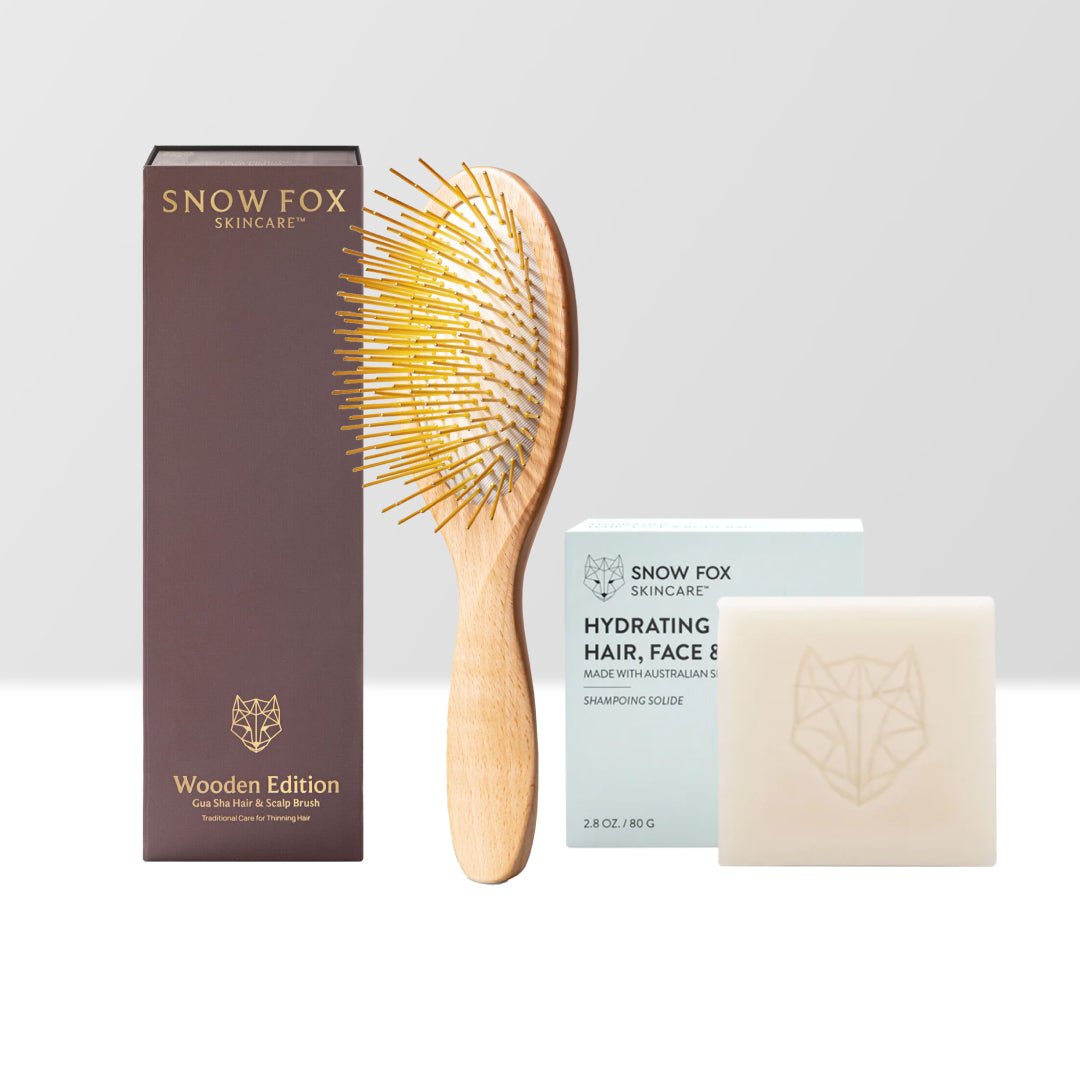 プレミアム FOXカッサ ウッド ヘアブラシ｜ SNOW FOX SKINCARE スノー