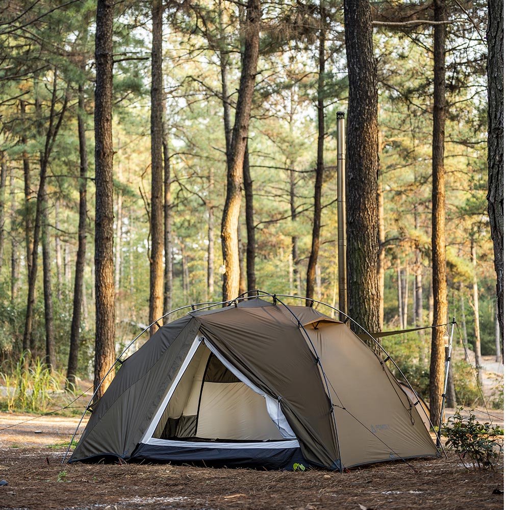 Dune Solo ソロテント | 軽量ソロドームテント 薪ストーブテント 1人用