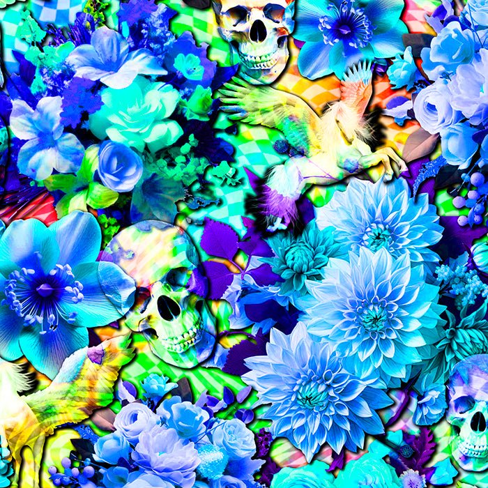 村上隆 SKULLS & FLOWERS BLUE SIGNAL 875ピース 村上隆 パズル 村上隆