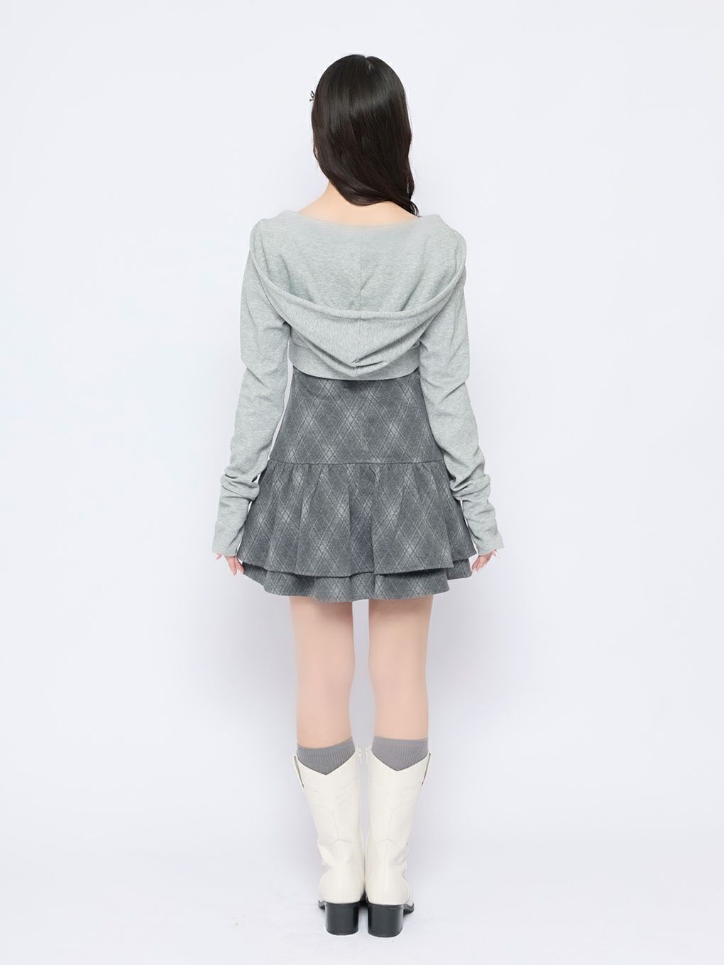 BUBBLES】チェックパーカーワンピース | sparkling mall online store