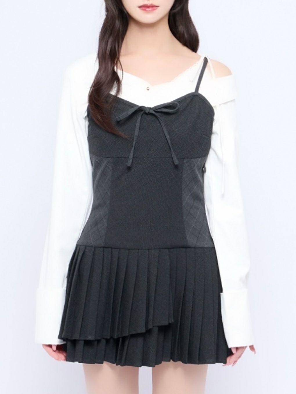 BUBBLES】ミックスチェックキャミワンピース | sparkling mall online