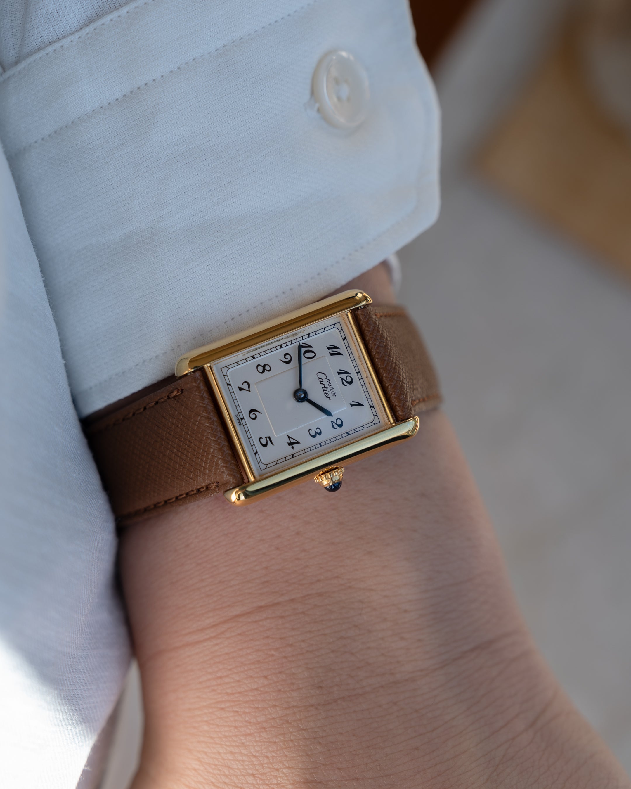 Must de Cartier Tank Breguet Numerals - LM size - box and papers