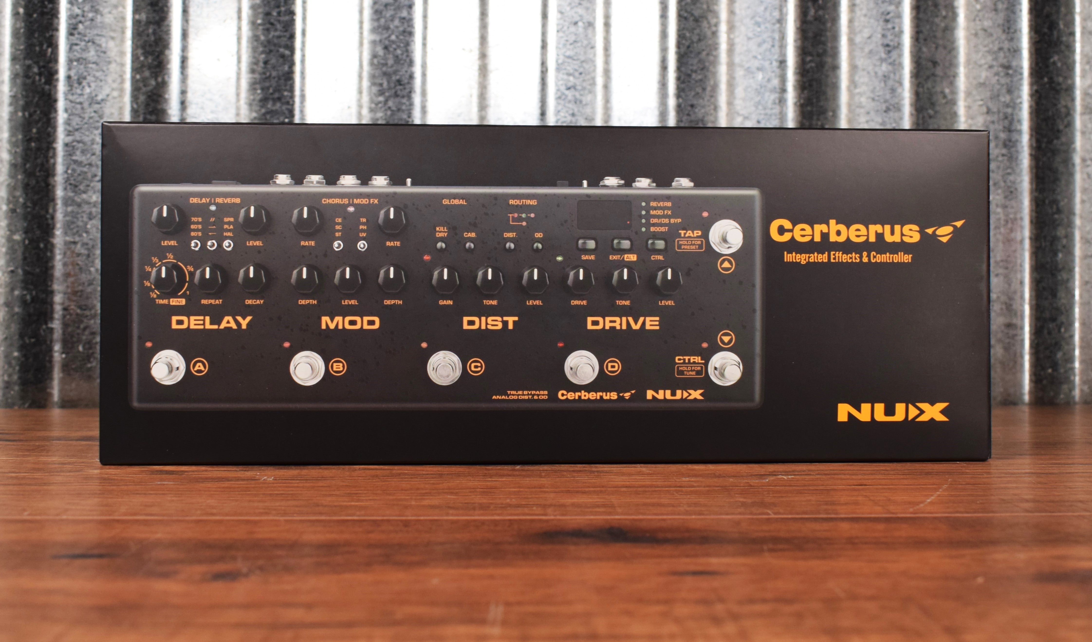 NUX Cerberus Programmable Multi-Effect Delay Modulation Distortion