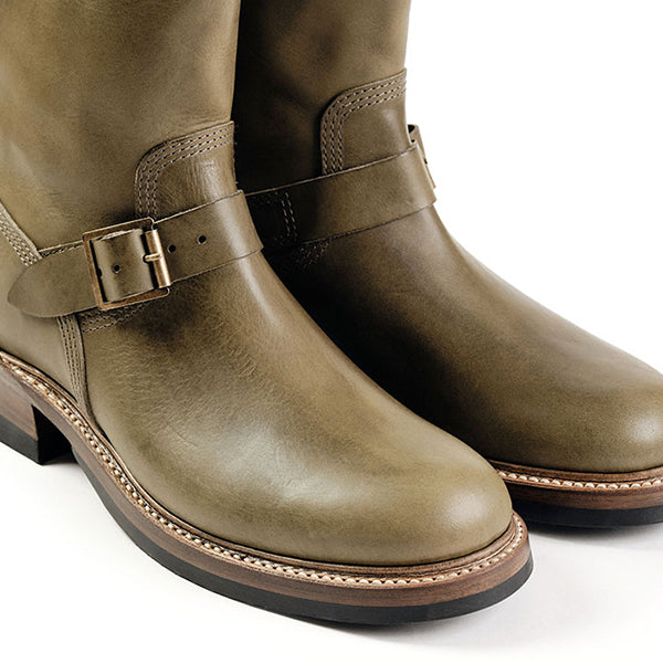 WABASH ENGINEER BOOTS / BADALASSI CARLO LEATHER / GRIGIO — SPEEDWAY