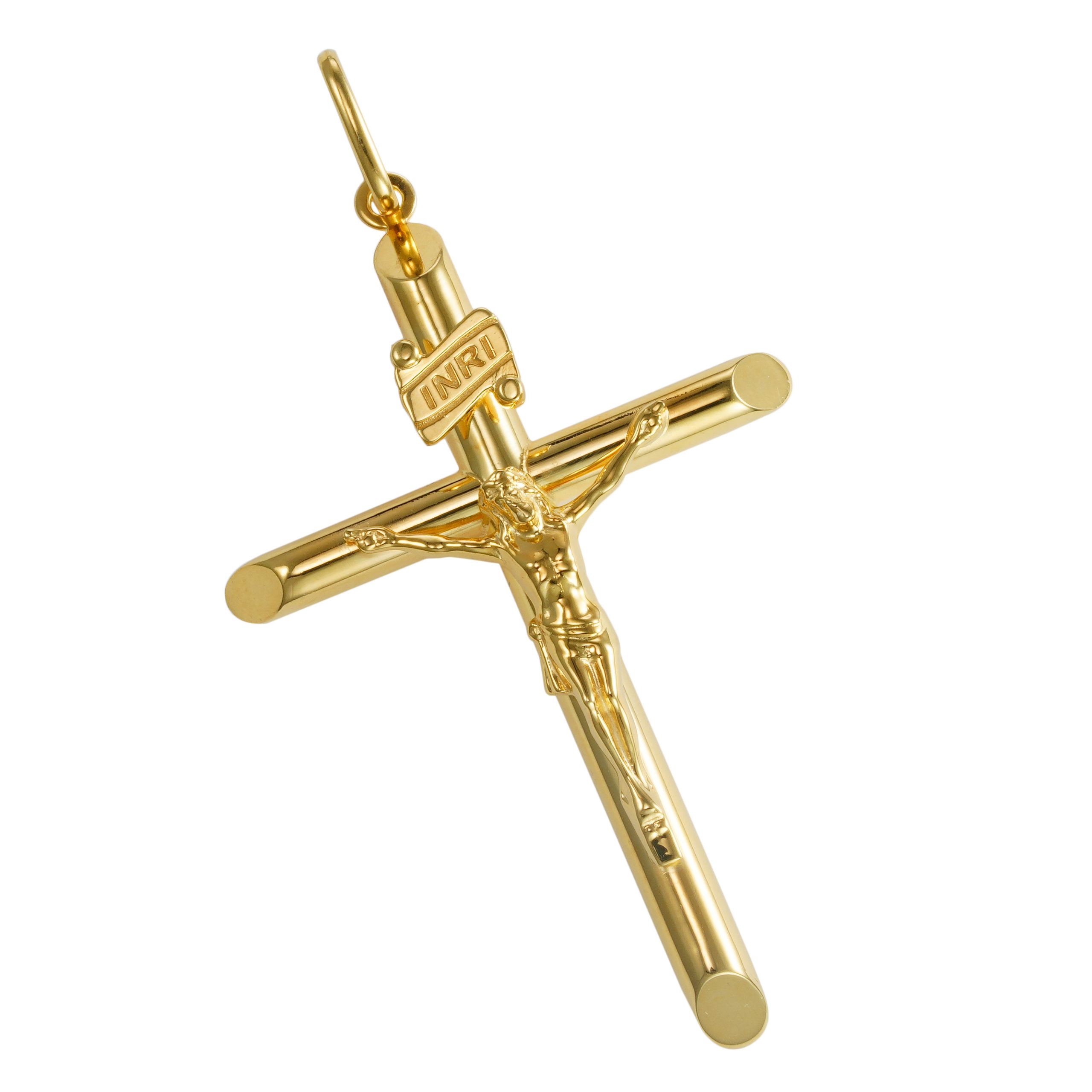 K18 18金 ゴールド キリスト クロス ペンダント トップ No.02 | SPERANZA