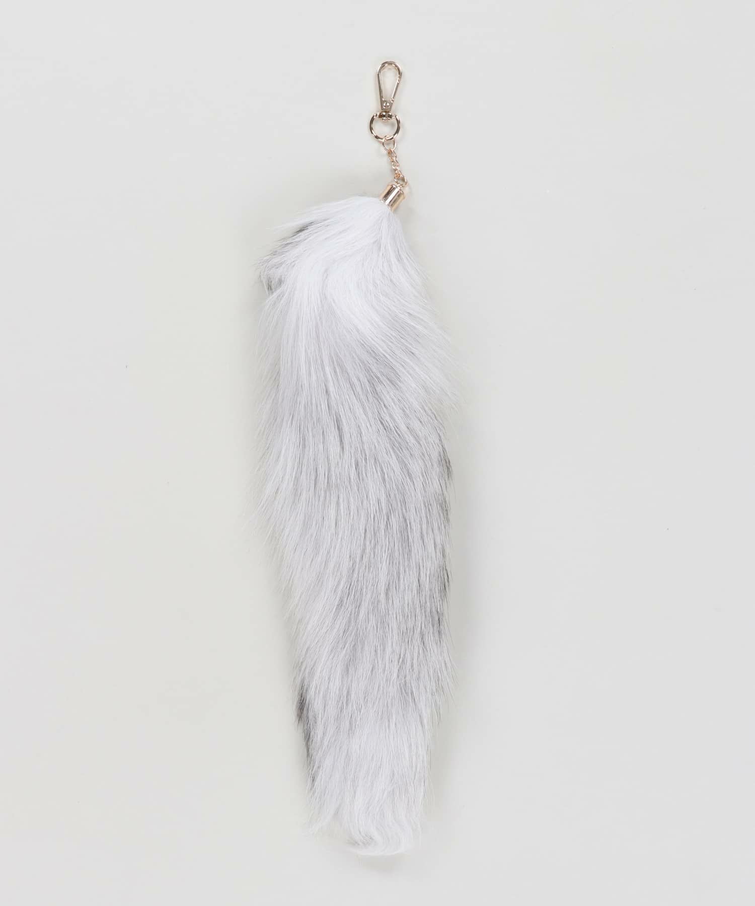 平成ギャルのおしゃれアイテム！40cmフェイクファーしっぽキーホルダー