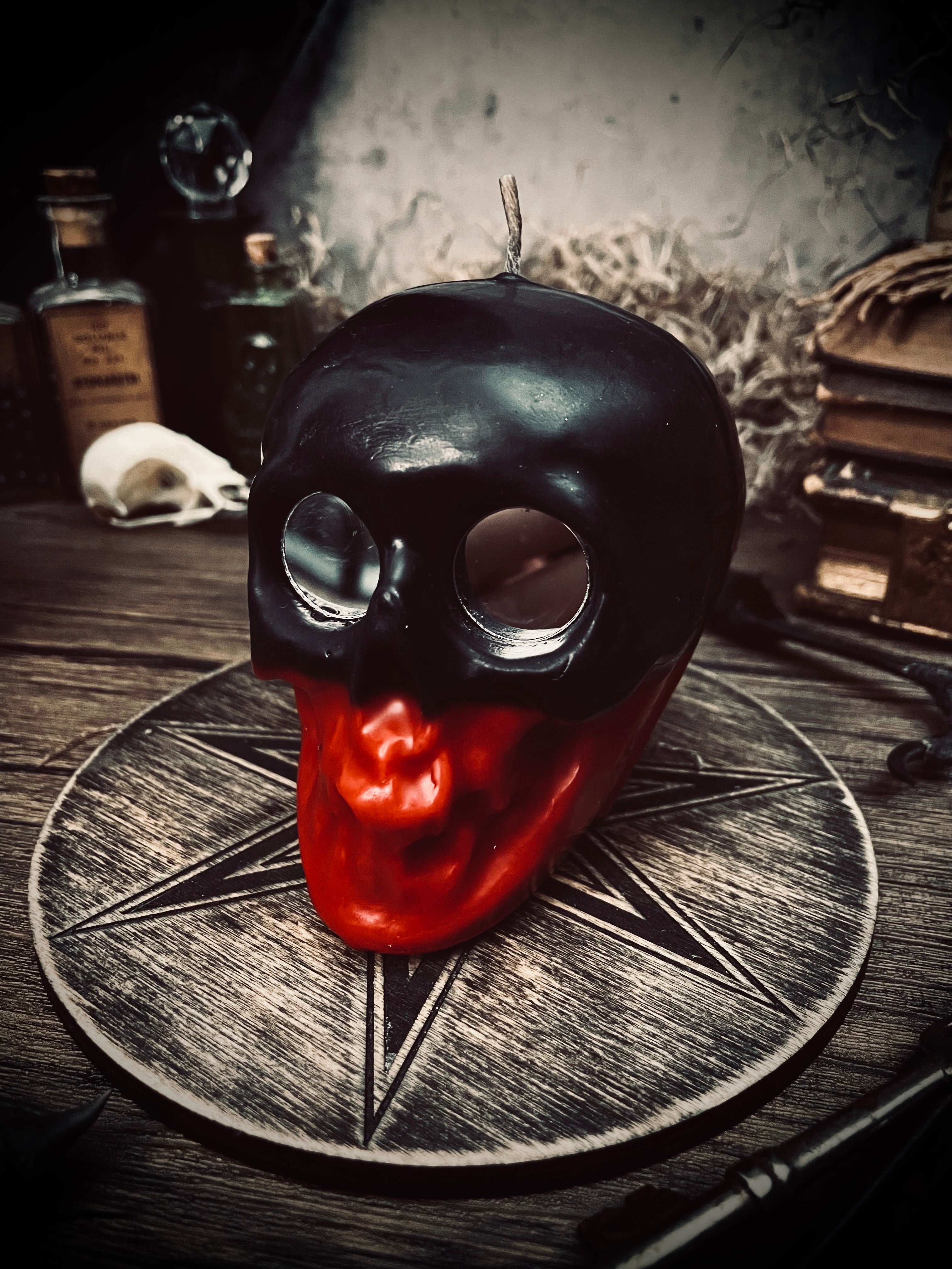 Reversing Skull Candle w/ Mirrors – Spiritus Arcanum
