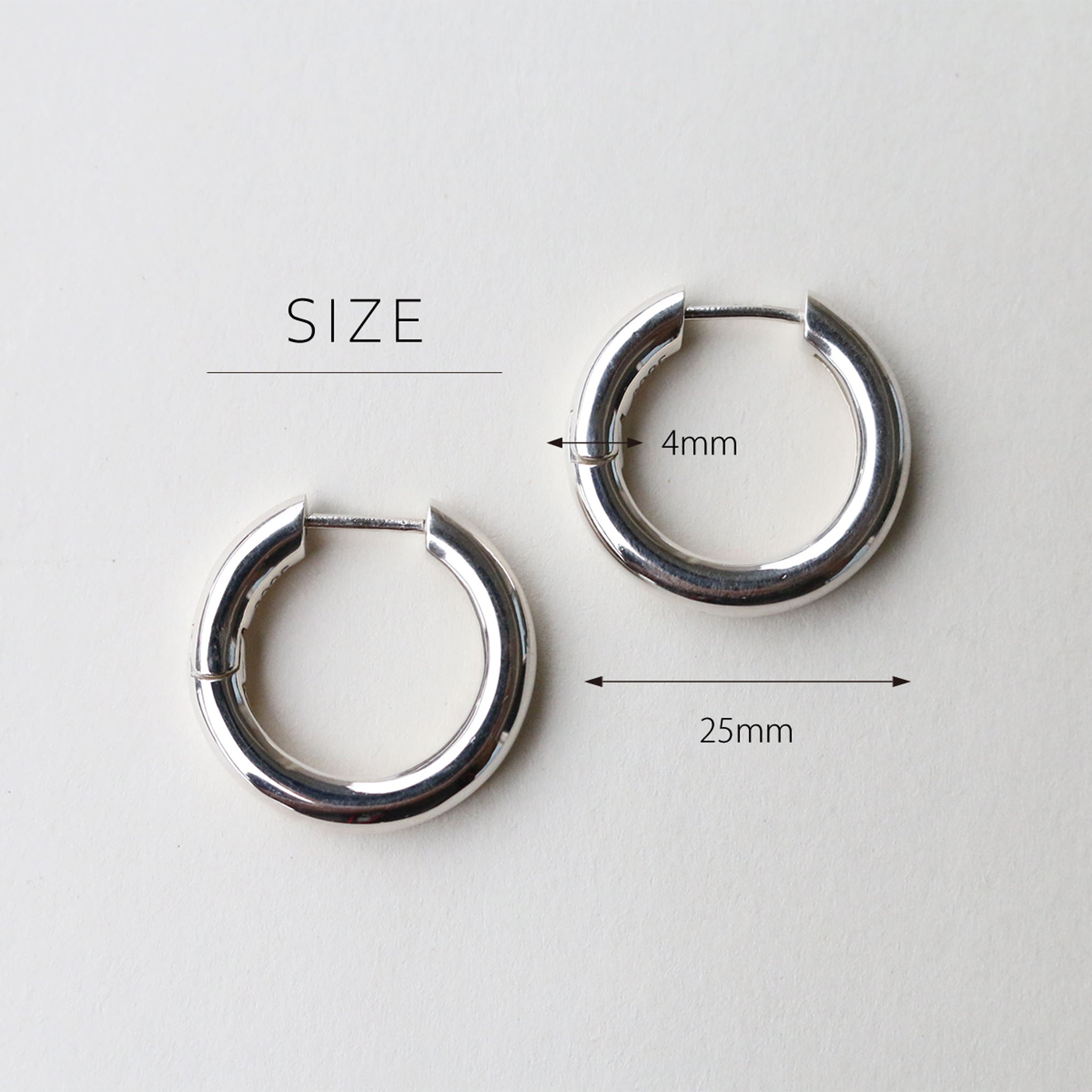 シルバー925 シンプルフープピアス – MAYGLOBE
