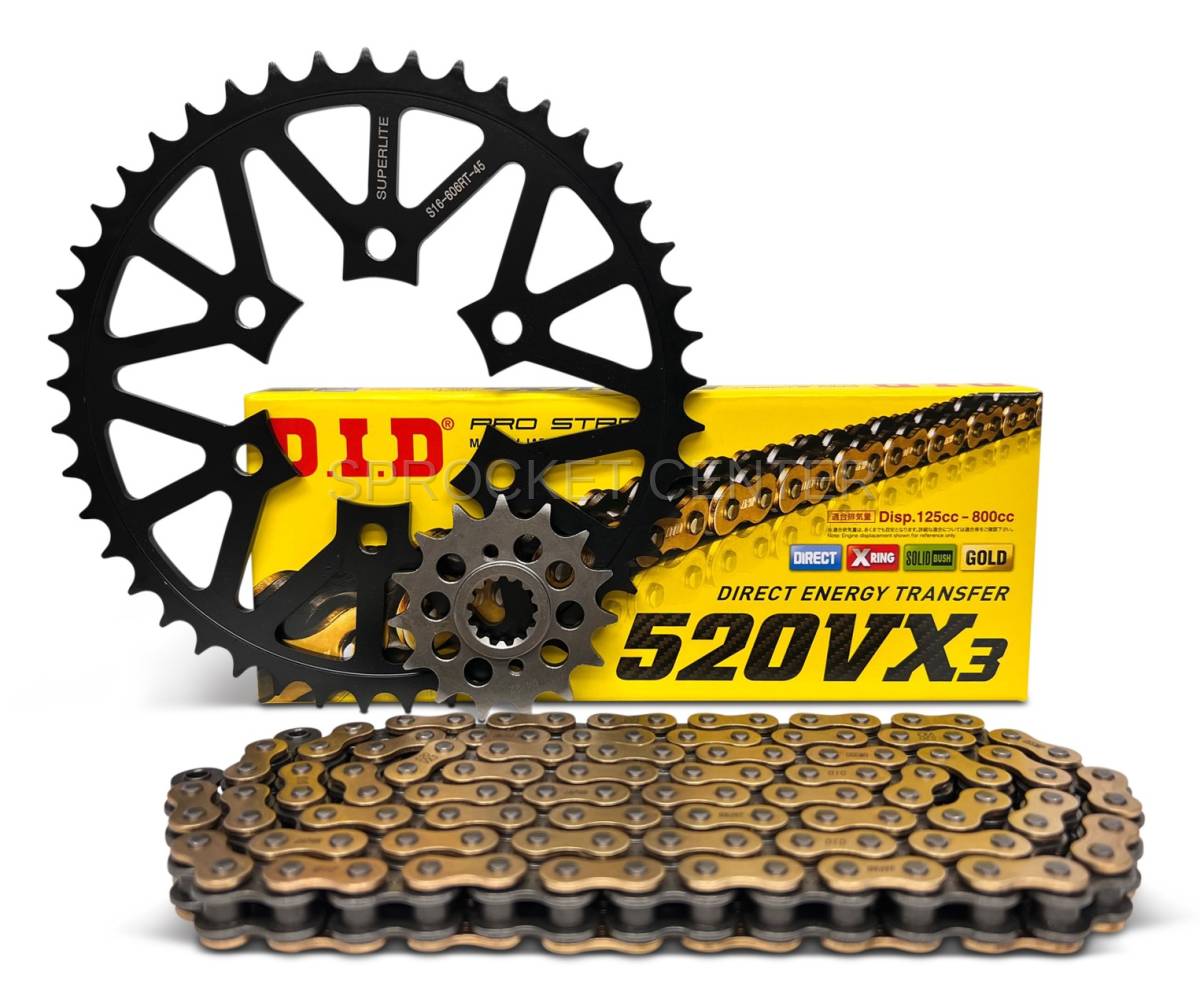 KAWASAKI ZX-4RR Ninja ('23-26) SUPERLITE RSX Sprocket & Chain Kit