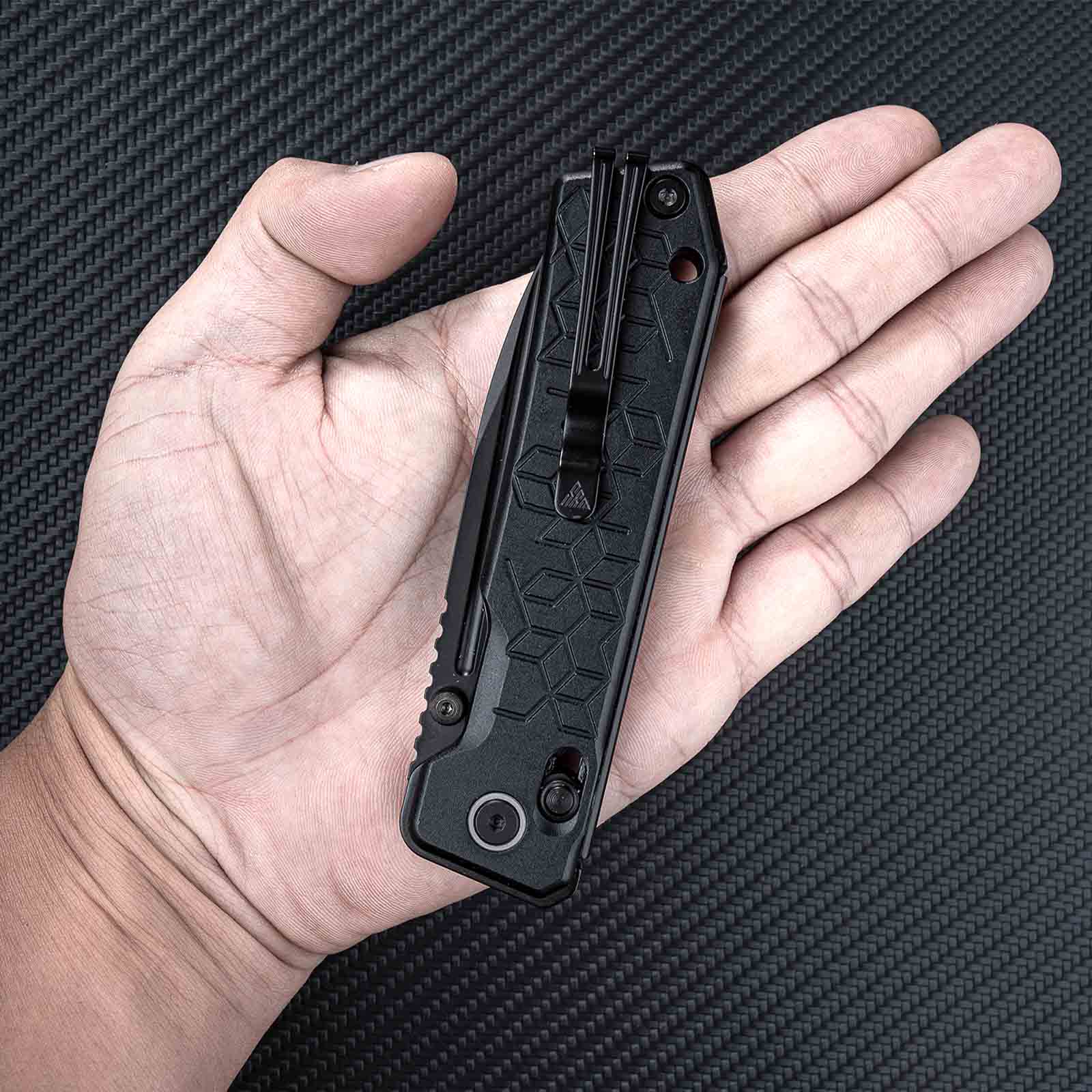 SRM Tactical Pocket Knife Rubik 7228B-AB | EDC Knife with Ambi clip