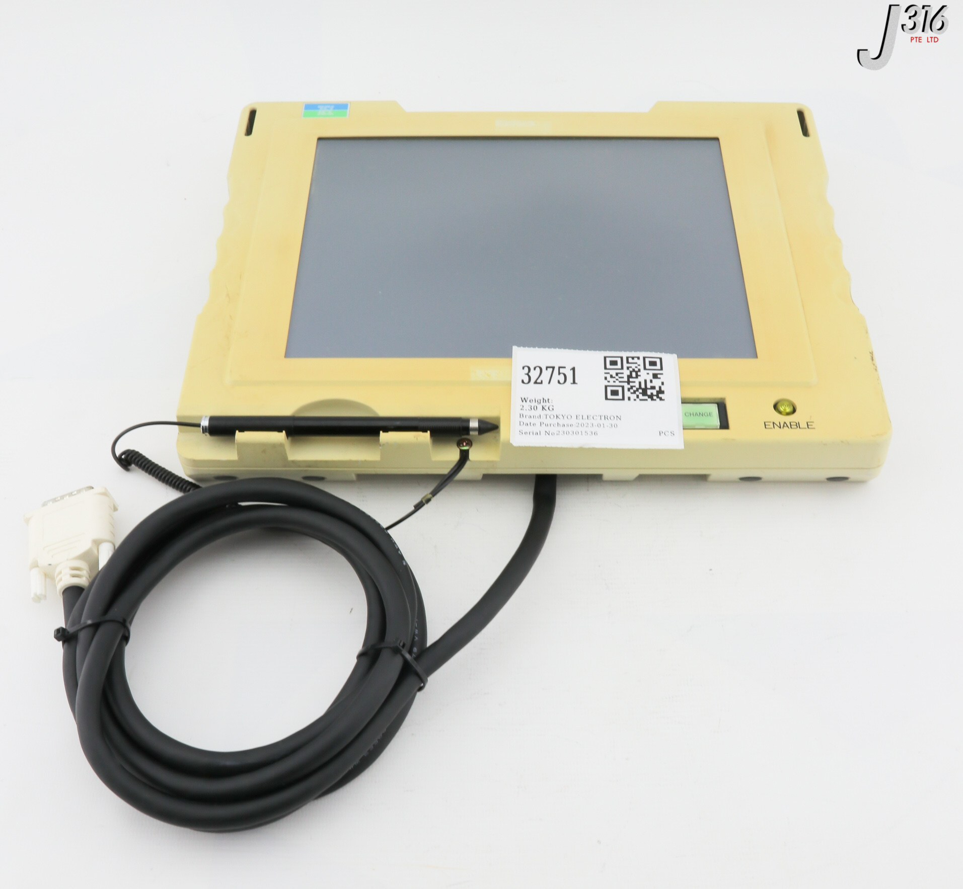 32751 TOKYO ELECTRON TOUCH SCR MONITOR, TSP-3055DD, UT3-TLN7-B