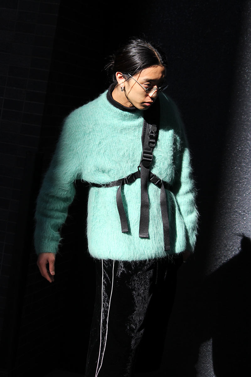SEFR | HARU SWEATER / TURQUOISE ALPACA アルパカセーター – STOCK