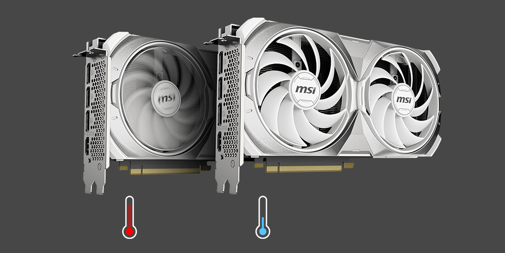 MSI GeForce RTX™ 4070 VENTUS 2X WHITE 12G OC