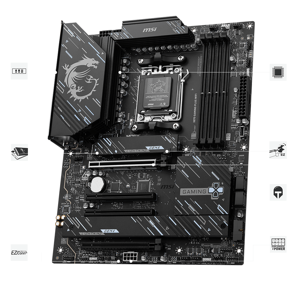 X870 GAMING PLUS | Gaming Motherboards｜Best Motherboard for AI PC