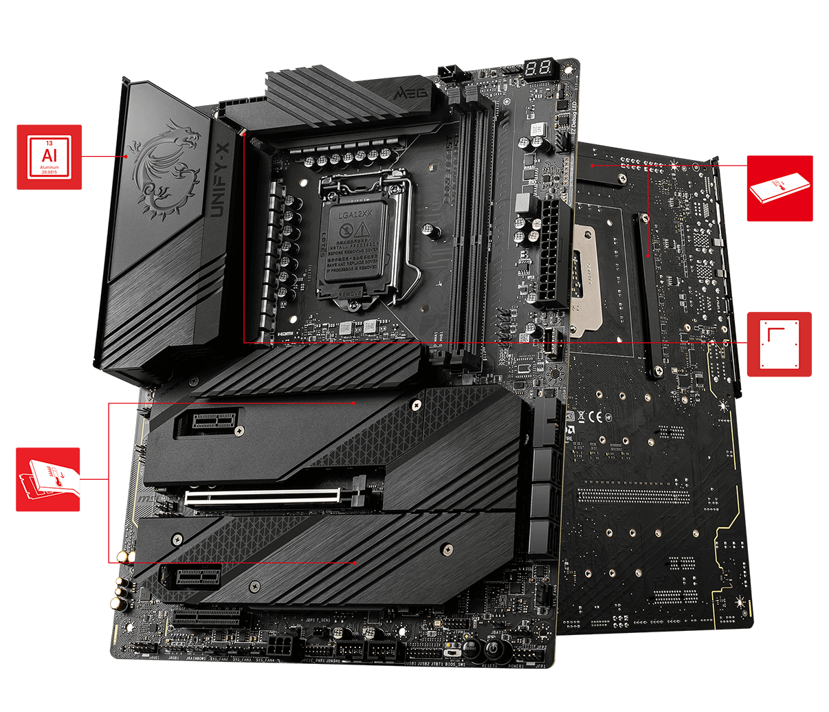 MSI MEG Z590 UNIFY-X Gaming Motherboard ATX - Supports Intel Core