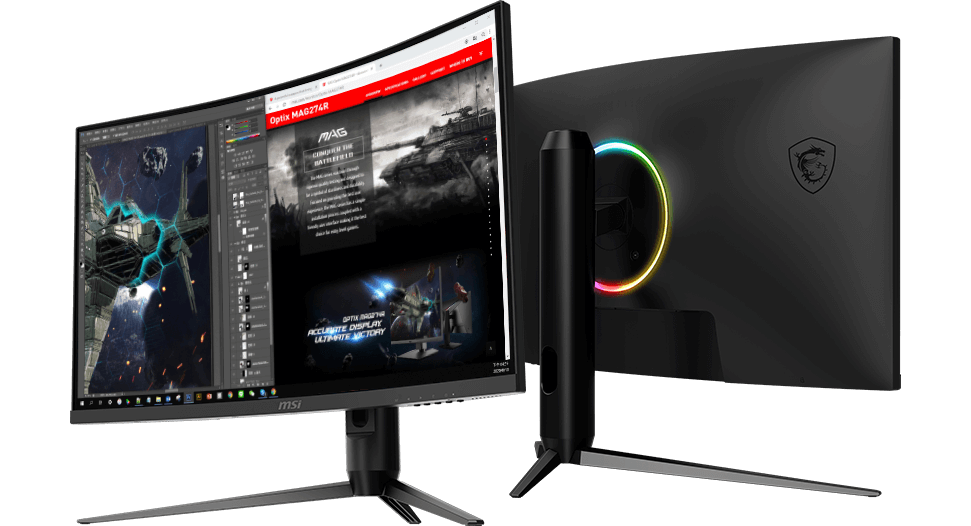 Optix G271CQR Curved Gaming Monitor - 27 Inch, 1ms Response Time