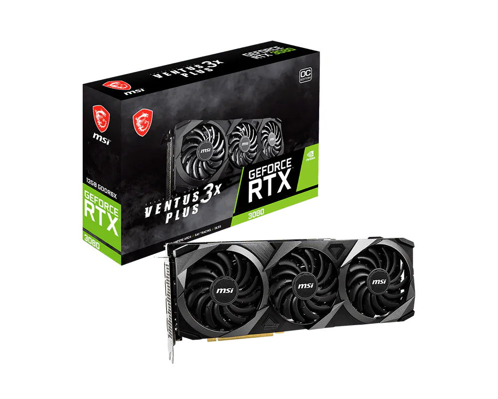 GeForce RTX 3080 VENTUS 3X PLUS 12G OC LHR| Graphics Card | MSI Global