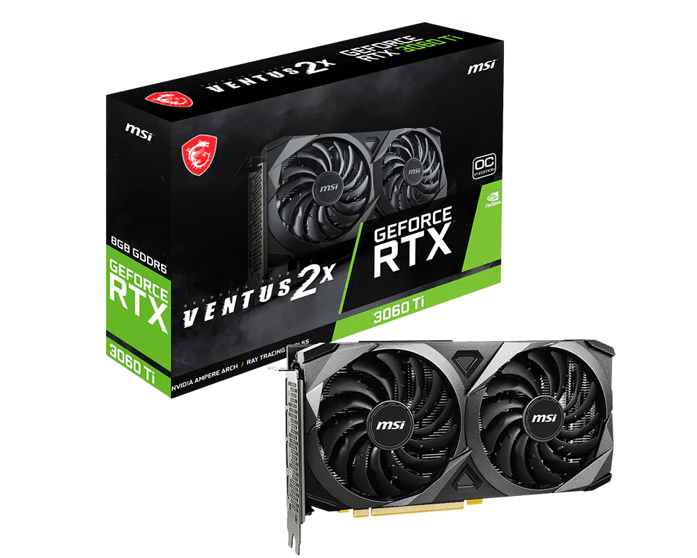 Specification GeForce RTX™ 3060 Ti VENTUS 2X 8G OCV1 LHR | MSI USA